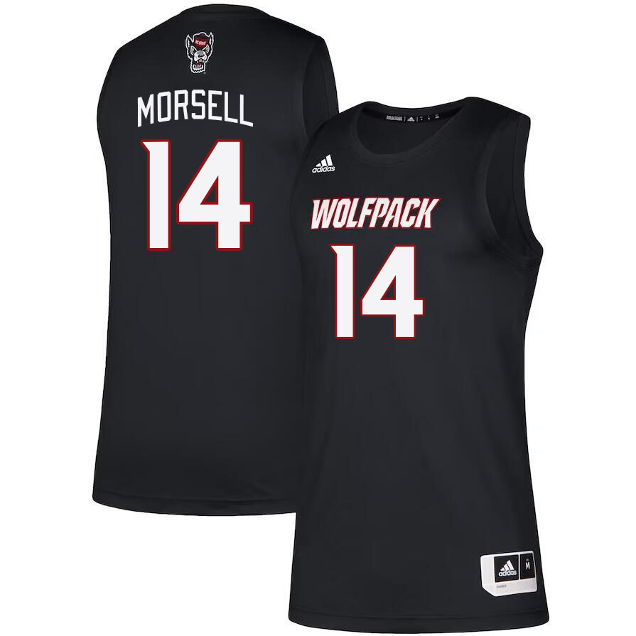 Men #14 Casey Morsell NC State Wolfpack College Basketball Jerseys Stitched Sale-Black - Click Image to Close